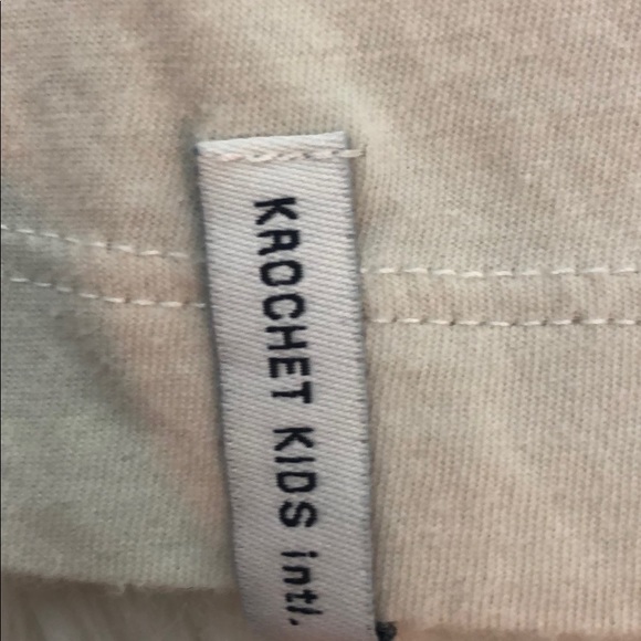 Krochet Kids Beige Knit Pocket Short Sleeve Top - Picture 3 of 7